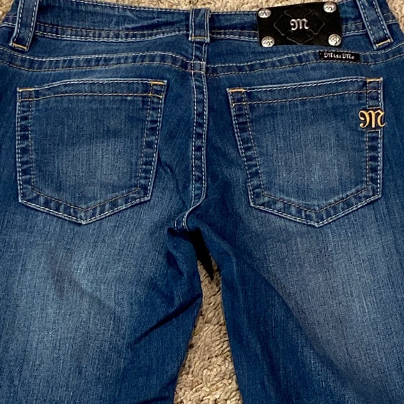 Women's Miss Me Mid-Rise Cuffed Distressed Destructed Skinny Jeans Size 28 VGC - Picture 4 of 8